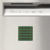 Keltische Runen 1 Magnet (Quadrat) (In Situ (Geschirrspüler))