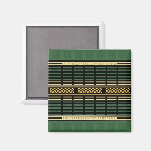 Keltische Runen 2 Magnete Magnet (Vorderseite/Rückseite)
