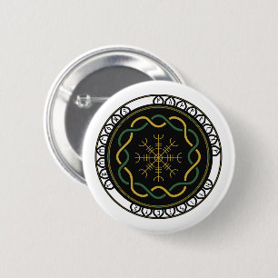 Keltische Runen 3 Knopf (Rund) Button