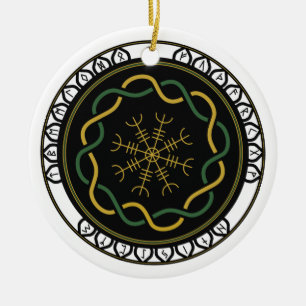 Keltische Runen 3 Ornament (Rund)
