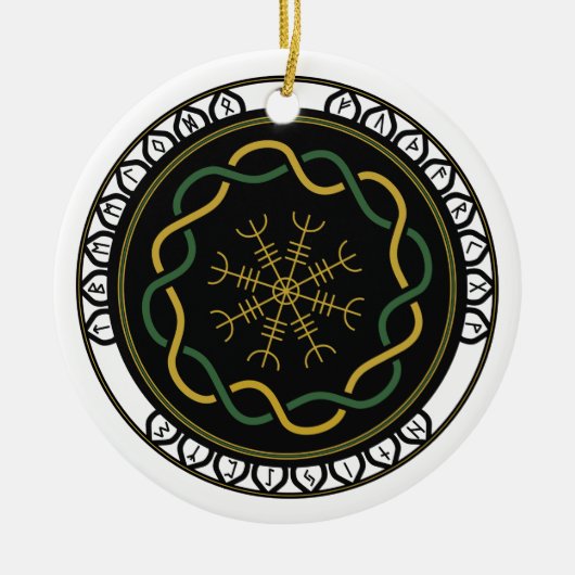 Keltische Runen 3 Ornament (Rund) (Vorne)