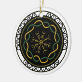 Keltische Runen 3 Ornament (Rund) (Links)