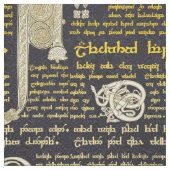 Keltische Sampler in Gold Stoff (Muster)