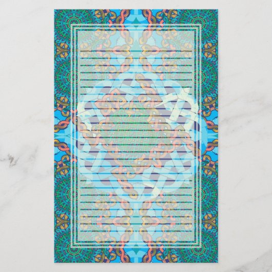 Keltische Schildkröte gezeichnetes Briefpapier (Vorderseite)