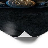 Keltische Schlangen - Ornamente Poster (Ecke)