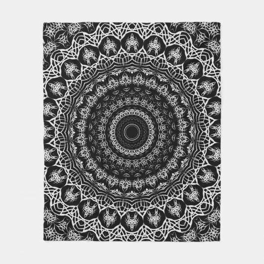 Keltische Stammes- Mandala Fleecedecke (Vorderseite)