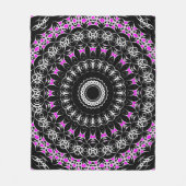 Keltische Stammes- Mandala (Rosa) Fleecedecke (Vorderseite)