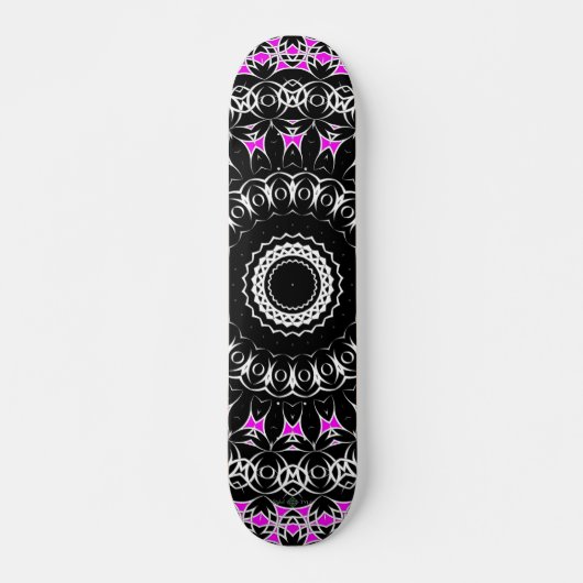 Keltische Stammes- Mandala (Rosa) Skateboard (Vorne)