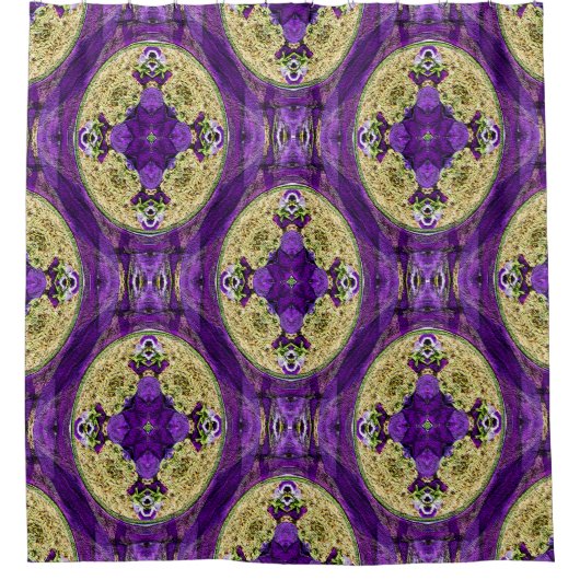 Keltische Stiefmütterchen....... Duschvorhang (Vorderseite)