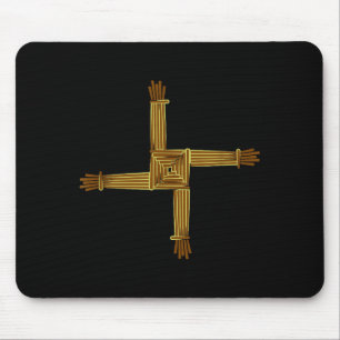 Keltische Symbole Brigid's Kreuz Keltischer Knoten Mousepad