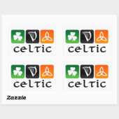 Keltische Symbole Rechteckiger Aufkleber (Blatt)