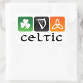 Keltische Symbole Rechteckiger Aufkleber (Tasche)