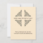 Keltische Symbole Save the Date (Rückseite)