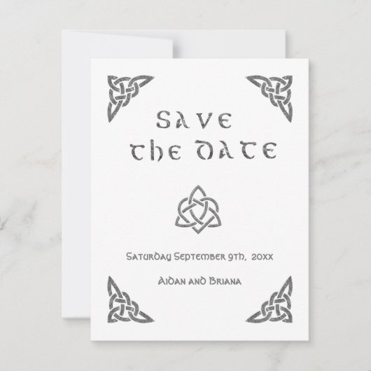 Keltische Symbole Save the Date (Vorderseite)
