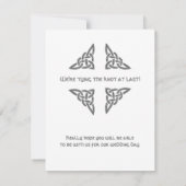 Keltische Symbole Save the Date (Rückseite)