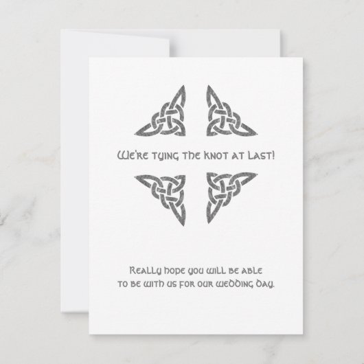 Keltische Symbole Save the Date (Rückseite)