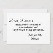 Keltische Symbole und Blattwerk auf Weiß Einladung (Rückseite)