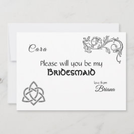 Keltische Symbole und Blattwerk Einladung