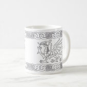 Keltische Tasse Walisers mit Drachen und keltische (VorderseiteRechts)
