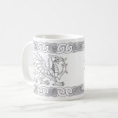 Keltische Tasse Walisers mit Drachen und keltische (Vorderseite Links)