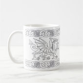 Keltische Tasse Walisers mit Drachen und keltische (Links)