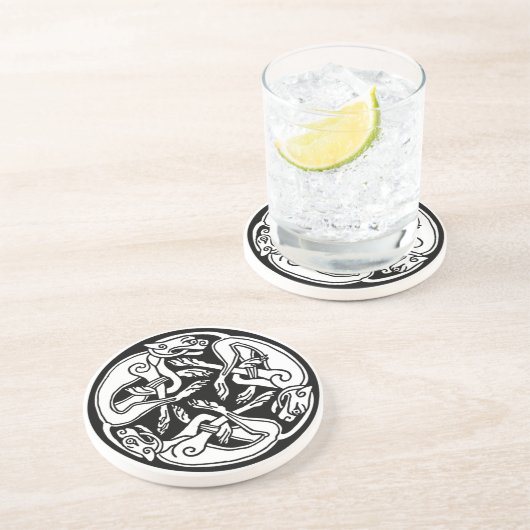 Keltische Tattoo Sandstein Untersetzer (Seite)