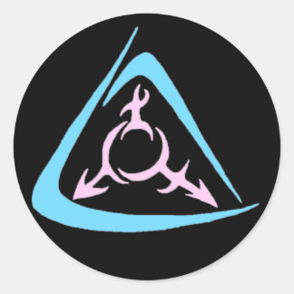 keltische trans runder aufkleber