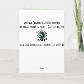 Keltische Träume (Geburtstagskarte) Karte (Rückseite)