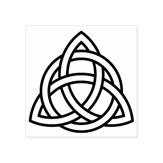 Keltische Triangle-Knoten Gummi-Briefmarke Gummistempel (Prägung)
