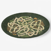 Keltische Verzierung Pappteller (Schrägansicht)