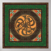 Keltische Vogelkopf Poster (Vorne)