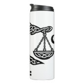 Keltische Waage des Libra von BurnsInHell Thermosbecher (Nach rechts gedreht)