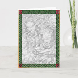 Keltische Weihnachtsgrenzkarte Feiertagskarte