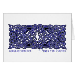 Keltische Zoomorphic Jagdhund-Karte