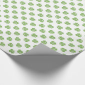 Keltischen Kleeblatt-St Patrick Geschenkpapier (Ecke)