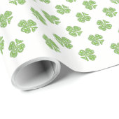 Keltischen Kleeblatt-St Patrick Geschenkpapier (Rolleneckpunkt)