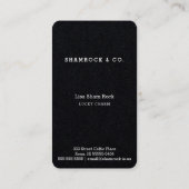 Keltischen Knoten-Art-Grün-Kleeblatt-St Patrick Visitenkarte (Rückseite)