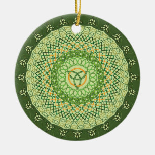 Keltischen Verzierung St. Pattys Tages Keramikornament