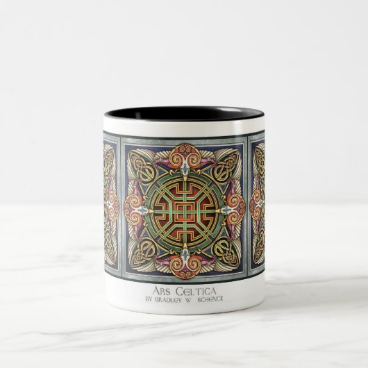 Keltischer Adler quadriert Tasse (Mittel)