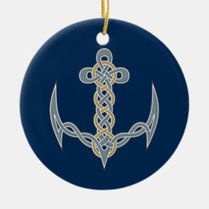 Keltischer Anker 1 Keramik Ornament