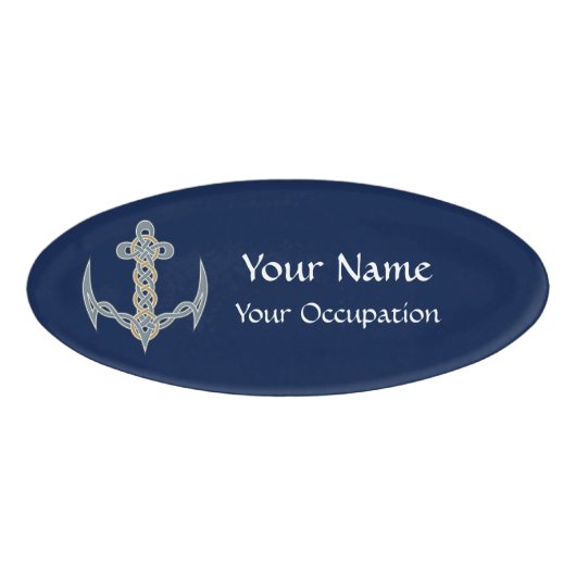 Keltischer Anker 1 Namenschild (Vorderseite)