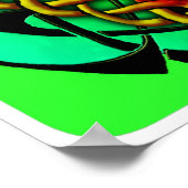 Keltischer Baum (beleuchtete Fassung) Poster (Ecke)