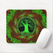 Keltischer Baum (belichtete Version) Mousepad (Mit Mouse)