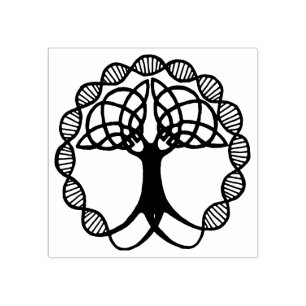 Keltischer Baum der Briefmarke Kautschuk Gummistempel