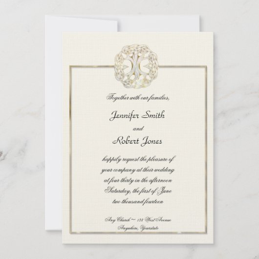 Keltischer Baum der Einladung (Vorderseite)