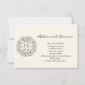 Keltischer Baum der Hochzeit-Probe Einladung (Vorderseite)