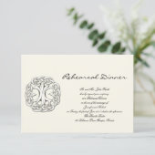 Keltischer Baum der Hochzeit-Probe Einladung (Stehend Vorderseite)
