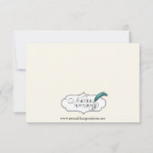 Keltischer Baum der Hochzeit-Probe Einladung (Rückseite)