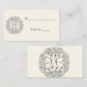 Keltischer Baum der Hochzeit von Platzkarten (Vorne/Hinten)