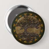 Keltischer Baum des Lebens Button (Vorne & Hinten)